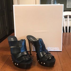 Michael Michael Kors Black Mules
